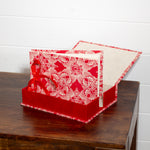 Boxed Photo Album - Red Lotus