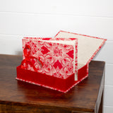 Boxed Photo Album - Red Lotus