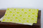Gift Wrap - Screen Printed Lime Lotus