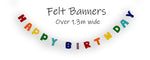 'Happy Birthday' Handmade Felt Banner
