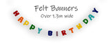 'Happy Birthday' Handmade Felt Banner