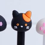 Kawaii Gel Pen Cat & Paw