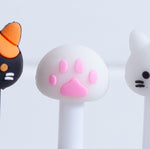 Kawaii Gel Pen Cat & Paw