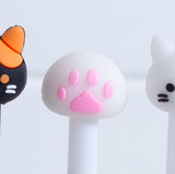 Kawaii Gel Pen Cat & Paw