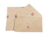 Handmade A5 Lokta Envelopes - Pack of 10 Embedded with Petals - Stationery Set - Anglesey Paper Company  - 3