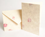 Handmade A5 Lokta Notelet and Envelopes - Pack of 10 sets - Stationery Set - Anglesey Paper Company  - 3