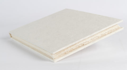Handmade Guest Book (Lokta Paper) - Cream - Guest Book - Anglesey Paper Company  - 1