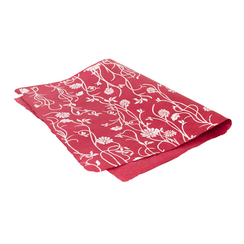 Gift Wrap - Burgundy Long Poppy - Gift Wrap - Anglesey Paper Company 