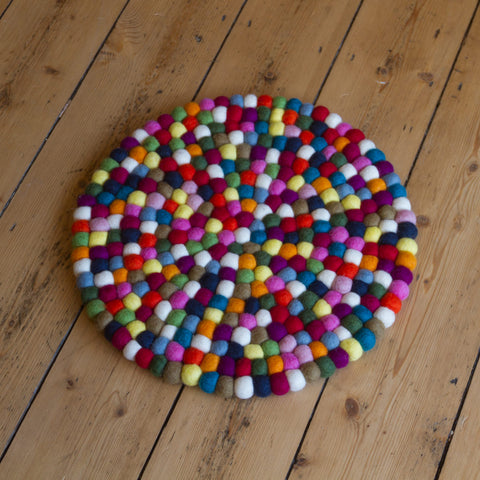 40cm - Felt Ball Mat - Large Round