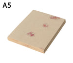 A5 Lokta Paper - Rose petals on Natural - 50 Sheets