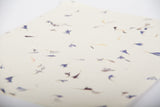 A5 Lokta Paper - Cornflower blue petals on Natural - 50 Sheets - Computer Paper - Anglesey Paper Company  - 2