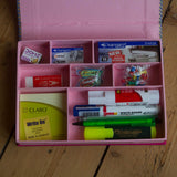 Desk Organiser - Pink - Includes contents