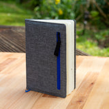 A5 Cotton Linen Cover Notebook - Blue