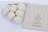 Wool Felt Tumble Dryer Balls ~ Set of 6