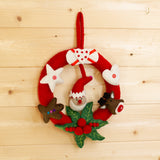 Felt Christmas Wreath - Red