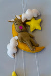 Bunny on the Moon (felt garland)