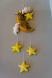 Bunny on the Moon (felt garland)