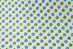 Gift Wrap - Screen Printed Blue and Green Daisy