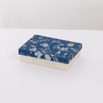 Notelet Set with Box - Handmade Lokta Paper with Silver & Gold Screen Print