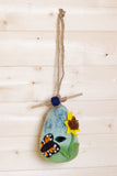 Handmade Merino Wool Felt Bird Nest - Butterfly & Flower