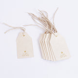 Handmade Gift Tags - 'a gift for you' 'best wishes' 'hooray' 'with love'