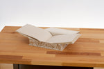 Handmade Boxed Guest Book (Lokta Paper) - Batik Leaf Natural