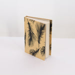 Hardcover Journal ~ Feather on Brown