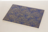 A3 Sketchbook - Gold Henna Screen Print on Blue
