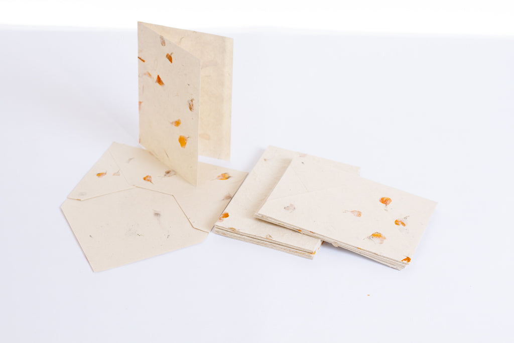 Handmade Notelets A6 Lokta Notelets/Envelopes - 10 Sets – Anglesey Paper Company