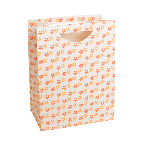 Large Gift Bag - Screen Printed Daisies