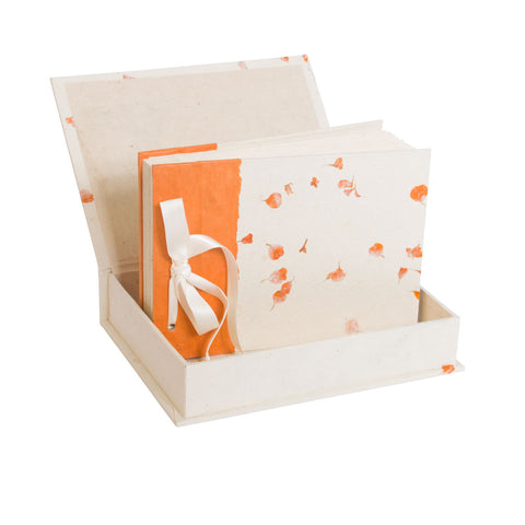 Boxed Photo Album - Marigold Petals