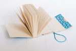 Trekker Journal - Silver Cedar Leaf on Red