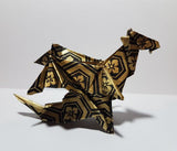 Japanese Origami Sheets with Gold Backing (10 sheets) 18cm x 18cm