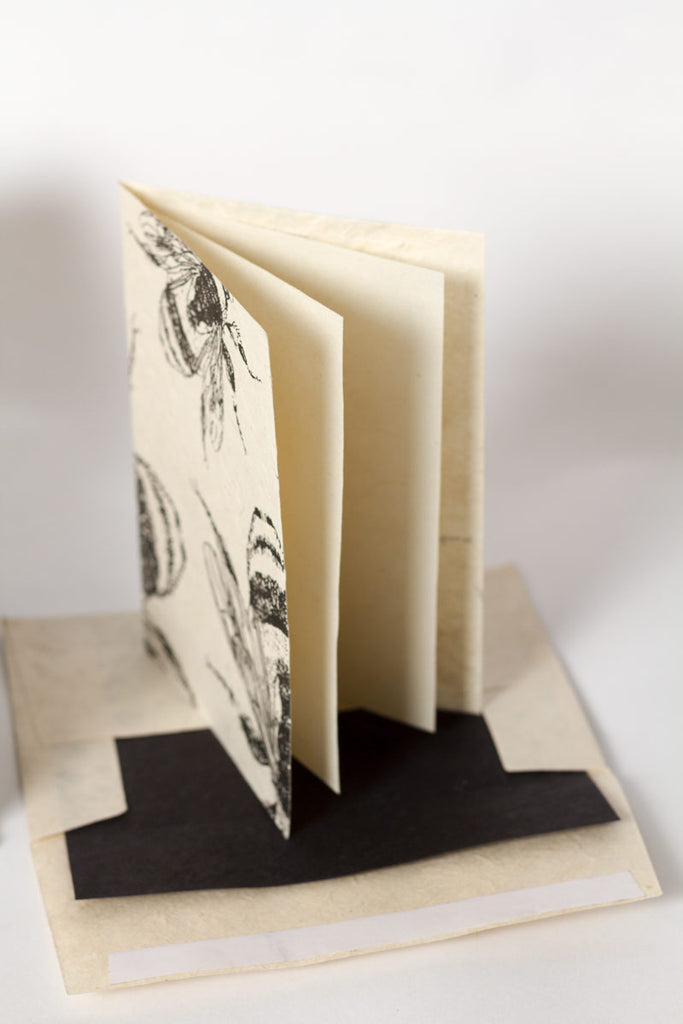 Notelet Set with Box - Handmade Lokta Paper with Bees design – Anglesey ...