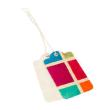 Handmade Gift Tags - Batik Multi Square - Gift Wrap - Anglesey Paper Company 