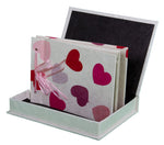 Boxed Photo Album - Lokta Hearts - Photo Albums - Anglesey Paper Company  - 1
