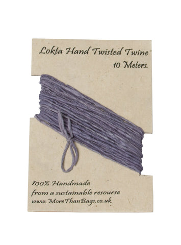 Lokta Twine - 10 meter - Lavender - Gift Wrap - Anglesey Paper Company 
